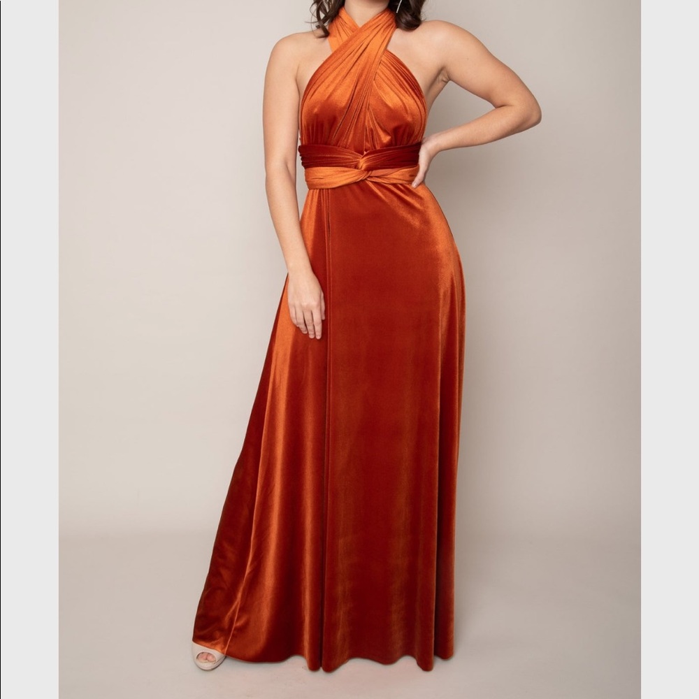 Velvet Infinity Wrap Dress